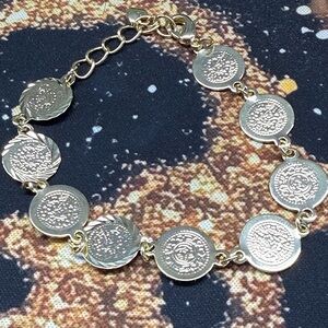 Pretty Bird Gold Coin Bracelet